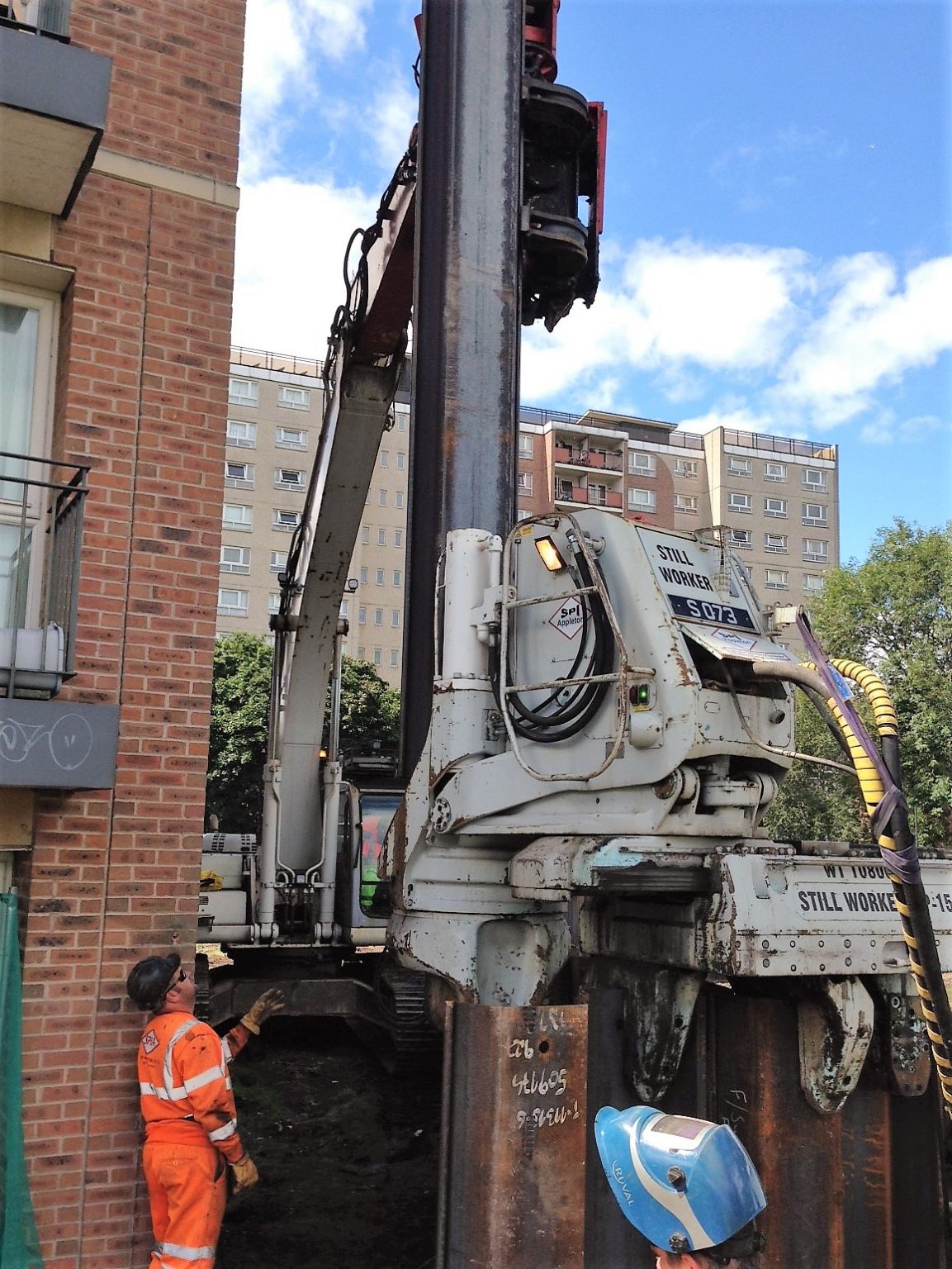 Silent Vibration Free Piling - SPI Piling | A E Yates