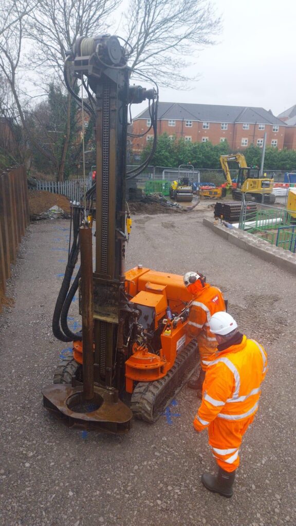 150mm bottom driven steel piles